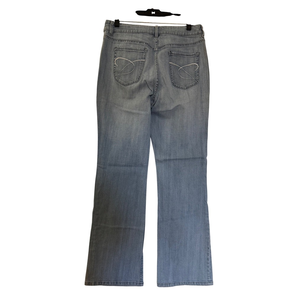 Chicos Platinum Charm RG Jean Light Wash Blue Denim Size 1.5 Regular 10